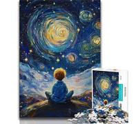1000 Piece Puzzle The Little Prince of The Night Sky Puzzles 1000 Pieces for Teenagers,Stress Reliever Difficult Challenge Unique Home Decor And Gifts 75x50cm