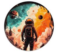 1000 Piece Puzzle The Martian 1000 Pieces Round Puzzles for Adults Perfect for Christmas, Halloween, Easter, New Year (67.5x67.5cm)