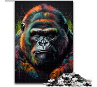 1000 Piece Puzzle The Old Gorilla Impossible Jigsaw Puzzles for Adults size 50x75cm Challenging Brain Teaser for Teenagers, Family Game Night Fun