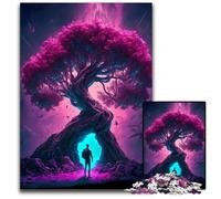 1000 Piece Puzzle The Tree Of Life Puzzles for Adults Relax & Challenge, Colorful Home Decor Art, for Friends 50x75CM/19.68x29.52inch