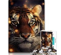 1000 Piece Puzzle Tiger Beautiful 1000 Piece Jigsaw Puzzle for Adults Teens,Train Your Brain And Hands Gifts for Friends And Family (50x75cm)