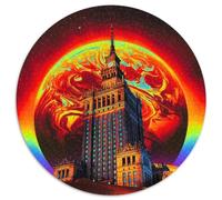 1000 Piece Puzzle Tomorrows Dust 1000 Pieces Round Puzzles for Adults Perfect for Christmas, Halloween, Easter, New Year (67.5x67.5cm)