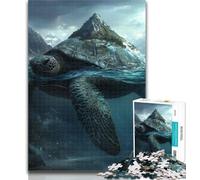 1000 Piece Puzzle Turtle Island Landscape Jigsaw Puzzles for Adults 1000 Pieces,Relax Games Is Ideal As A Gift for The Whole Family 50x75cm