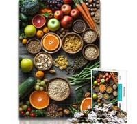 1000 Piece Puzzle Vegetables Collection Jigsaws Puzzles 1000 Pieces for Teenagers Gifts,Challenging Difficult with Fully Interlocking Randomly Shaped Pieces 50x75cm