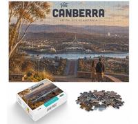 1000 Piece Puzzle, Visit Canberra, 1000pcs (52x38cm) | For relaxed weekends, this adult jigsaw puzzle with 1000 pieces suits calm, screen-free leisure.
