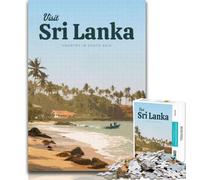 1000 Piece Puzzle Visit Sri Lanka 1000 Piece Jigsaw Puzzles for Adults Gifts,learning Educational Toys Unique Home Decor And Gifts 75x50cm