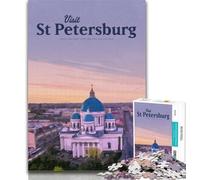 1000 Piece Puzzle Visit St Petersburg 1000 Piece Jigsaw Puzzles for Adults Gifts,learning Educational Toys Unique Home Decor And Gifts 26x38cm