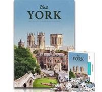 1000 Piece Puzzle Visit York 1000 Piece Jigsaw Puzzles for Teenagers Gifts,gifts for Friends And Family for for Age 14 26x38cm