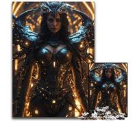 1000 Piece Puzzle Warrior of The Future Impossible Jigsaw Puzzles for Adults Family Game Night Fun DIY Decorative Artwork 1000 PCS(38x26cm)