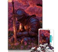 1000 Piece Puzzle Warrior Under The Cherry Blossoms Jigsaw Puzzles for Teenagers 1000 Piece,Educational Toys Is Ideal As A Gift for The Whole Family (26x38cm)