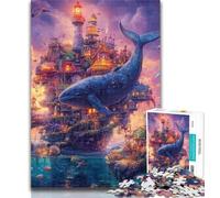 1000 Piece Puzzle Whimsical Underwater Scene 1000 Piece Jigsaw Puzzles for Adults & Teens,Classic Educational Games Beautiful Decoration 26x38cm