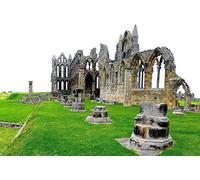 1000 piece puzzle Whitby Abbey, North Yorkshire, for children and adults, made of, customizable 26x38CM