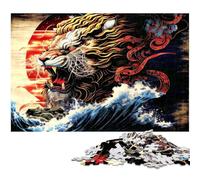 1000 Piece Puzzle Wild At Heart Jigsaw for Adults Paper Jigsaw Great Gifts for Christmas (Size 38x26cm)