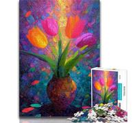 1000 Piece Puzzle Wild Flowers in A Vase Jigsaw Puzzles for Adults 1000 Pieces,Relax Games Is Ideal As A Gift for The Whole Family (50x75cm)
