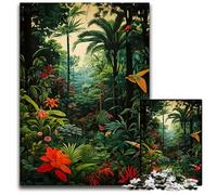 1000 Piece Puzzle Wild Jungle Odyssey Wooden Jigsaw Puzzles Family Activity Brain Teaser Home Decor 1000 PCS(75x50cm)