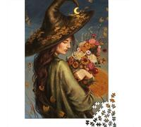 1000 Piece Puzzle, Witch of The Last Blooms, 52x38cm/1000pcs