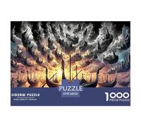1000 Piece Puzzle with Unique “Whimsy” Piece Shapes - A Special Jigsaw for Adults & Curious Kids. Surprise Shapes Within The Standard Cut Add An Extra Layer of Delight.