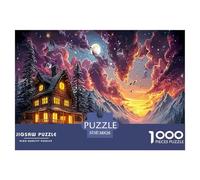 1000 Piece Puzzle with Unique “Whimsy” Piece Shapes - A Special Jigsaw for Adults & Curious Kids. Surprise Shapes Within The Standard Cut Add An Extra Layer of Delight.