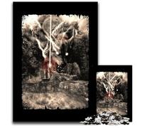 1000 Piece Puzzle Wolf Demon Wizard WinterPuzzles for Adults Ideal for Lover Perfect Christmas New Year Valentines Gift 1000 PCS(38x26cm)