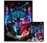 1000 Piece Puzzle Wolf Puzzles for Adults Relax & Challenge, Colorful Home Decor Art, for Friends 26X38CM/10.23x14.96inch