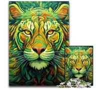1000 Piece Puzzle Yellow Tiger cardboard Jigsaw Puzzles for Adults Challenging DIY Brain Teaser, Perfect Family Game Or Decorative Gift 26X38CM/10.23x14.96inch