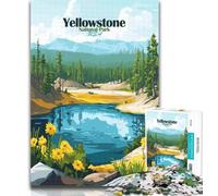 1000 Piece Puzzle Yellowstone National Park 1000 Piece Jigsaw Puzzles for Adults Gifts,learning Educational Toys Unique Home Decor And Gifts 26x38cm