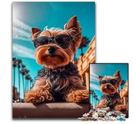 1000 Piece Puzzle YORKIE Jigsaw Puzzles Challenging Brain Teaser for Teenagers Family Game Night Fun 1000 PCS(38x26cm)