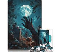 1000 Piece Puzzle Zombies in The Grave Jigsaws Puzzles 1000 Pieces for Adults Gifts,Learning Educational Toy for Is Ideal As A Gift for The Whole Family 50x75cm
