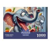 1000 Piece PuzzleElephant Game Suitable for Children And Adults Aged 12 And Above, Can Be Collected, Home Decoration, And Challenged to The Impossible70x50cm/1000pcs