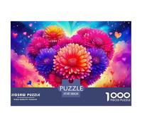 1000 Piece PuzzleLove Flowers Game Suitable for Children And Adults Aged 12 And Above, Can Be Collected, Home Decoration, And Challenged to The Impossible38x26cm/1000pcs