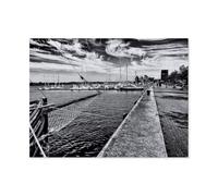 1000 Piece Puzzles，A View of the Hanseatic City of Rostock，for Children and Adults, Assembly Puzzle, Fun Game（75x50cm）-AZ27