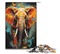 1000 Piece Puzzles African ElephantJigsaw for Adults Kids Paper Puzzles Educational Stress Relief Toy Puzzle 1000 PCS(38x26cm)
