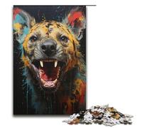 1000 Piece Puzzles African Hyena Jigsaw Puzzles for Adults Paper Jigsaw Family Games 1000 PCS(38x26cm)