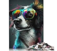 1000 Piece Puzzles Art Colourful Dogs Jigsaw Puzzle For Wooden Jigsaw Educational Games For Adults And 1000pcs (75x50cm)