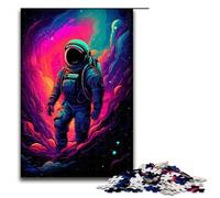 1000 Piece Puzzles Astronaut Nebula Walk for Adults Wooden Jigsaw Family Games 75x50cm