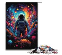 1000 Piece Puzzles Astronauts in The Mysterious Universe Jigsaw Puzzles for Adults Wood Jigsaw Family Game 1000 PCS(38x26cm)
