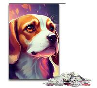 1000 Piece Puzzles Beagle Colorful for Adults Wooden Jigsaw Family Games 75x50cm