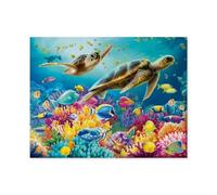 1000 Piece Puzzles，Blue underwater world，for Children and Adults, Assembly Puzzle, Fun Game（75x50cm）-A55