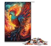 1000 Piece Puzzles Color Painting Phoenix Jigsaw Puzzles for Adults Wooden Jigsaw Family Games 1000 PCS(38x26cm)