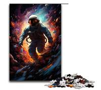 1000 Piece Puzzles Colorful Fantasy Astronaut Jigsaw Puzzles for Adults Wooden Jigsaw Family Games 1000 PCS(75x50cm)