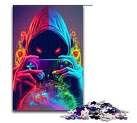 1000 Piece Puzzles Colorful Gamer for Adults Wooden Jigsaw Family Games 75x50cm