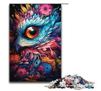 1000 Piece Puzzles Colorful Psychedelic Galaxy Phoenix Eye Jigsaw Puzzles for Adults Wooden Jigsaw Family Games 1000 PCS(38x26cm)