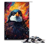 1000 Piece Puzzles Colorful Psychedelic Penguin Jigsaw Puzzles for Adults Wooden Jigsaw Family Games 1000 PCS(75x50cm)