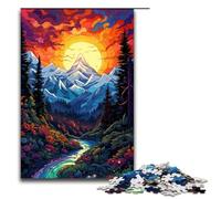 1000 Piece Puzzles Colourful Beautiful MountainsJigsaw for Adults Kids Wooden Puzzles Educational Stress Relief Toy Puzzle 1000 PCS(75x50cm)