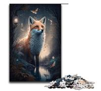1000 Piece Puzzles Cute Art Fox Jigsaw for Adults Wood Family Game 1000 PCS