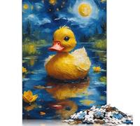 1000 Piece Puzzles Duck And Starry Night Style Jigsaw Puzzles Game Toys for Adults Family Puzzles Gift Puzzles Adults Challenging 1000pcs (38x26cm)