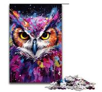 1000 Piece Puzzles Fantasy Art Owl Jigsaw Puzzles for Adults Wood Jigsaw Family Game 1000 PCS(75x50cm)