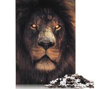 1000 Piece Puzzles for Adults 1000 Pieces The Scary Lion Jigsaw Puzzles for Teenagers Woodenboard Puzzles Toy Intellectual Game 1000pcs (75x50cm)