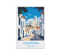 1000 Piece Puzzles for Adults Albufeira Portugal Recycled Paper Jigsaw Puzzle 1000 Pieces - Fun and Challenging Family Game Great Gift Idea 38x52cm