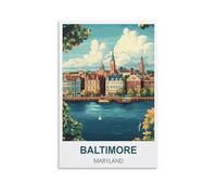 1000 Piece Puzzles for Adults Baltimore Maryland Recycled Paper Jigsaw Puzzle 1000 Pieces - Fun and Challenging Family Game Great Gift Idea 26x38cm
